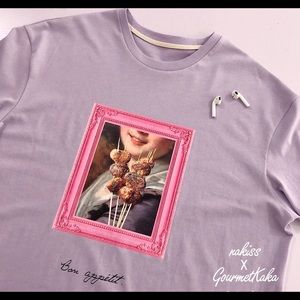 cute purple designer nakiss t shirt